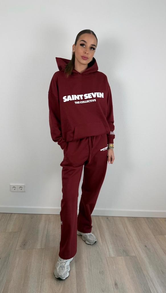 saint seven tracksuit, Maat 38/40 (M), Verzenden, Rood, Onbekend