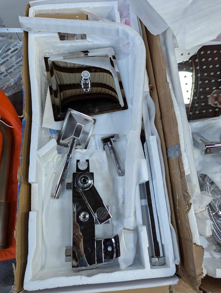 Complete regen douche set Chroom, Doe-het-zelf en Verbouw, Sanitair, Nieuw, Douche, Chroom, Ophalen of Verzenden