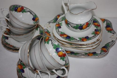 Tuscan 6- persoons theeservies, Antiek en Kunst, Antiek | Servies compleet, Ophalen of Verzenden
