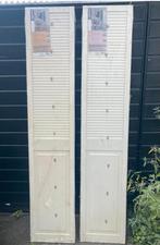 Twee Cando Louvre Deuren, Doe-het-zelf en Verbouw, Deuren en Horren, Ophalen, Minder dan 80 cm, Binnendeur, Minder dan 200 cm