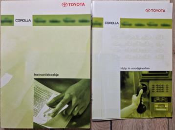 Toyota corolla instructieboekje 