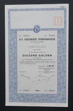 Vereenigde Touwfabrieken (VERTO) - 1970, 1970 tot heden, Certificaat van aandeel, Ophalen of Verzenden