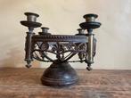 Kandelaar Kerkkandelaar Rond Kaarsenstandaard Frans antiek, Antiek en Kunst, Antiek | Woonaccessoires, Ophalen of Verzenden