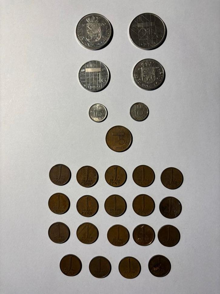 Oude Nederlandse Munten, Postzegels en Munten, Munten | Nederland, Losse munt, 1 cent, Koningin Wilhelmina, Zilver, Ophalen of Verzenden