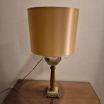 Jugendstil lamp brons marmer goudkleurige kap, Huis en Inrichting, Lampen | Tafellampen, Ophalen, 50 tot 75 cm, Jugendstil, Glas