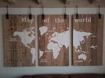 Wandpanelen Wereldkaart - Stijlvolle Decoratie, Huis en Inrichting, Woonaccessoires | Wanddecoraties, Ophalen, Nieuw