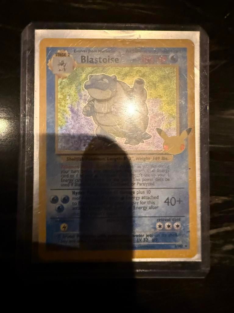 Blastoise Base Set holo, Ophalen of Verzenden, Zo goed als nieuw, Losse kaart