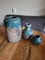 PTMD aardewerk vazen blauw, Ophalen, Blauw, Aardewerk of Porselein, Zo goed als nieuw