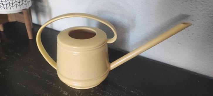 Vintage cremewitte gieter Emsa, Tuin en Terras, Gieters, Gebruikt, Kunststof, Ophalen of Verzenden