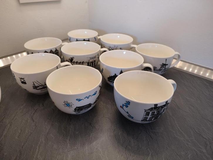 Complete set Elfstedentocht servies - kommen, Huis en Inrichting, Keuken | Servies, Ophalen