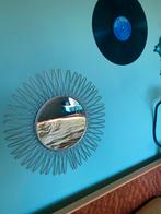 Gouden spiegel, Minder dan 50 cm, Gebruikt, Rond, Ophalen of Verzenden
