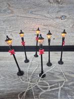 Lemax straatverlichting set van 6 kerstdorp kersthuisjes, Diversen, Kerst, Ophalen of Verzenden, Zo goed als nieuw