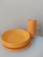 Retro mepal camping servies geel, Ophalen of Verzenden