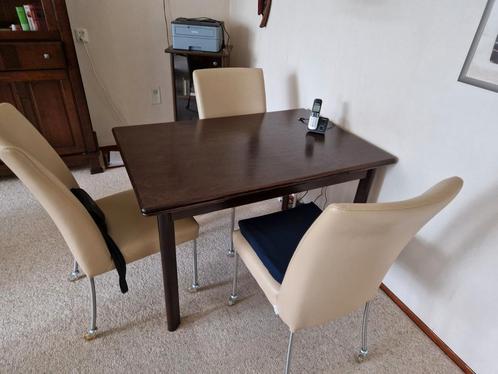 Klassieke eettafel uitschuifbaar 80x120 - 180, Huis en Inrichting, Tafels | Eettafels, Gebruikt, 50 tot 100 cm, 150 tot 200 cm