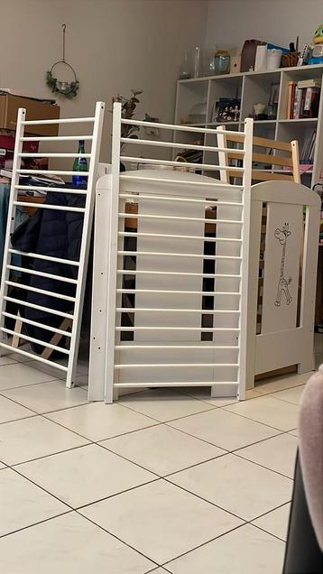 Wit ledikant met Giraffe inclusief matras beschikbaar voor biedingen