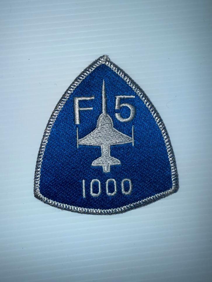 NF-5 Patch - 1000 Vlieguren Koninklijke Luchtmacht, Verzamelen, Militaria | Algemeen, Luchtmacht, Embleem of Badge, Nederland