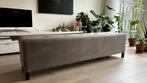 Bank voor eettafel 180 cm Grijs Stof, Huis en Inrichting, Ophalen, Gebruikt, Drie, Stof