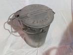 Vintage ijzeren vuilnisbak Rottrdam, Huis en Inrichting, Woonaccessoires | Prullenbakken, Ophalen, Gebruikt, Metaal, 50 tot 75 cm