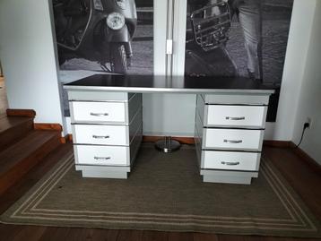 Vintage Bureau met Lades - afbeelding 11