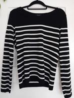 Claudia Sträter trui, zwart wit streep, mt 40 95% Merino wol, Kleding | Dames, Truien en Vesten, Maat 38/40 (M), Zwart, Nieuw