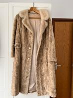 Luxe lange bontjas, Ophalen of Verzenden, Gedragen, Beige