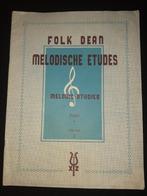 Folk Dean melodiscge etudes piano volume II, Piano, Gebruikt, Ophalen of Verzenden