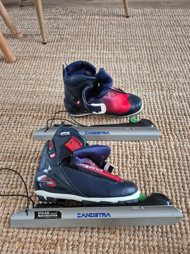 Zandstra klapschaatsen met Alpina schoenen - Maat 41, Ophalen, Klapschaats, Zandstra, Zo goed als nieuw