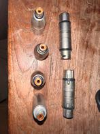 XLR naar Tulp Verloopjes + XLR Koppelstukken, Muziek en Instrumenten, Kabels en Stekkers, Ophalen of Verzenden, Gebruikt, Apparatuur