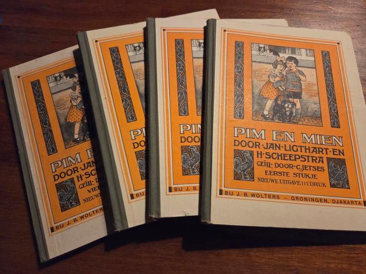Pim en Mien boekjes - Jan Ligthart & H. Scheepstra, Boeken, Kinderboeken | Jeugd | onder 10 jaar, Gelezen, Fictie algemeen, Ophalen of Verzenden