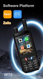 Anysecu W70 Android 10  Zello LTE+ 4G Android 10, Verzenden, Zo goed als nieuw, 15 km of meer, Handsfree-functie