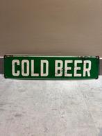 Retro metalen reclame wandbordje Cold Beer mancave bar café, Ophalen of Verzenden, Zo goed als nieuw