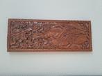 Balinees houtsnijwerk wandpaneel 50 x20 cm, Antiek en Kunst, Ophalen