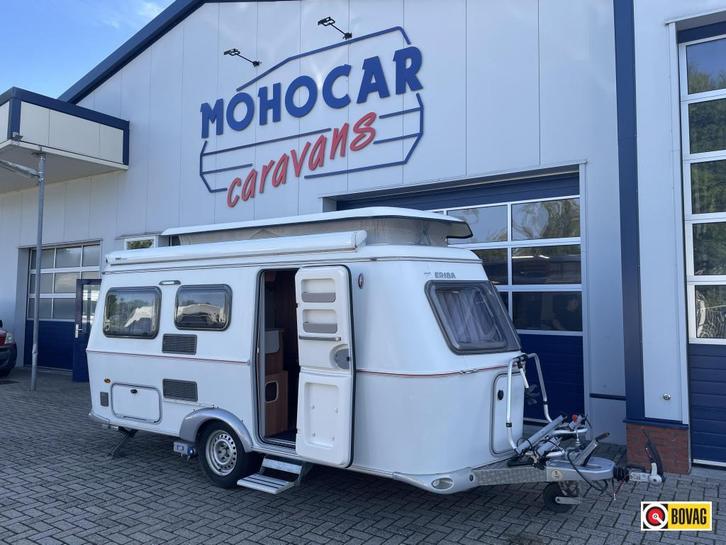 Eriba Touring Troll 530 Mover, Thule, Caravans en Kamperen, Caravans, tot en met 3, 750 - 1000 kg, Standaardzit, Eriba, Dwarsbed