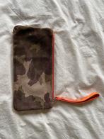 Suède etui pouch clutch camouflage Made in Italy - NIEUW, Sieraden, Tassen en Uiterlijk, Ophalen of Verzenden, Nieuw, Groen, Heer
