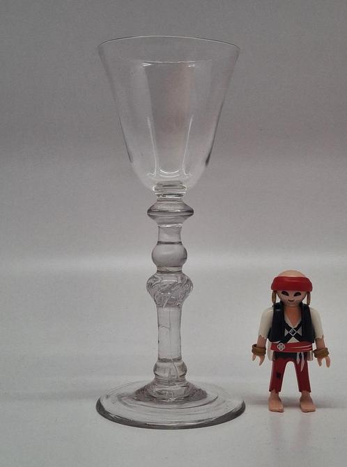 Georgisch licht baluster wijnglas c1750, Antiek en Kunst, Antiek | Glas en Kristal, Ophalen of Verzenden
