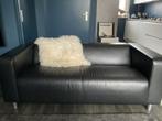 Klippan bank ikea zwart lederlook, Huis en Inrichting, Banken | Bankstellen, Ophalen, Overige materialen, Gebruikt, 150 tot 200 cm
