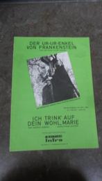 Der Ur-Ur-Enkel von Frankenstein * Ich Trinke... Frank Zande, Muziek en Instrumenten, Bladmuziek, Piano, Zo goed als nieuw, Artiest of Componist