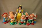 Vintage pieppoppen Sneeuwwitje en de 7 dwergen, Verzamelen, Ophalen of Verzenden, Sneeuwwitje of Doornroosje, Gebruikt, Beeldje of Figuurtje