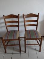 4 Oisterwijk eiken eetkamerstoelen - eettafelstoelen, Huis en Inrichting, Stoelen, Ophalen, Hout, Bruin, Oisterwijk eiken
