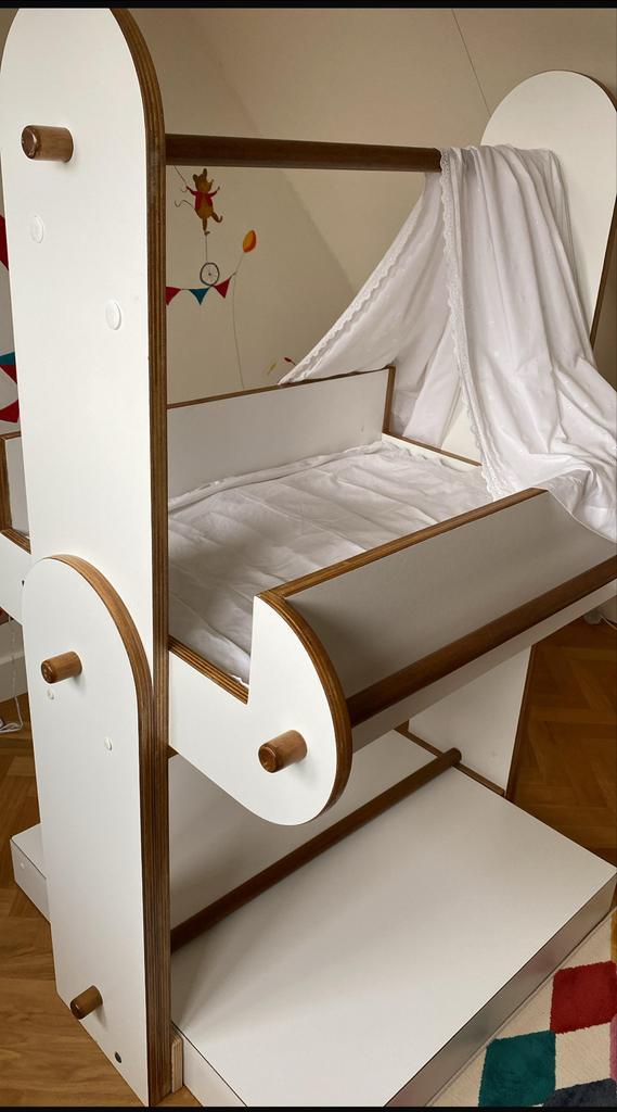 Mee Groei Babybedje, Kinderen en Baby's, Kinderkamer | Bedden, Zo goed als nieuw, Minder dan 140 cm, 70 tot 85 cm, Matras, Ophalen