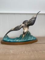 Mooi Frans beeld van een zeemeeuw gemerkt, Antiek en Kunst, Curiosa en Brocante, Ophalen of Verzenden
