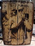 Houten paneel met engel afbeelding, Huis en Inrichting, Woonaccessoires | Wanddecoraties, Ophalen of Verzenden, Gebruikt