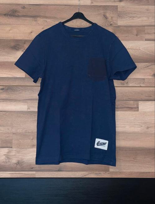 Marineblauw T-shirt van het merk G-Star., Kleding | Heren, T-shirts, Zo goed als nieuw, Maat 52/54 (L), Blauw, Ophalen of Verzenden