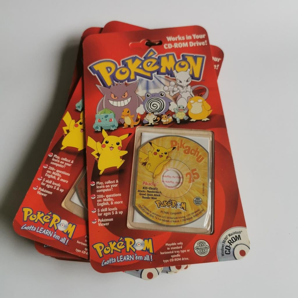 Pokémon PC CD-ROM Gotta LEARN 'em all! - 9 stuks, Ophalen of Verzenden, Zo goed als nieuw, Overige typen
