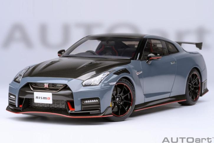 1:18 Nissan GT-R R35 Nismo Stealth Grey Autoart 77505 JJTOP, Hobby en Vrije tijd, Modelauto's | 1:18, Nieuw, Auto, Autoart, Ophalen of Verzenden