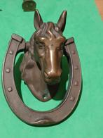 Bronzen Deurklopper "Paardenhoofd"., Antiek en Kunst, Ophalen of Verzenden