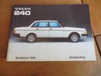 Instructieboek Volvo 240 2.3, Volvo 240 Turbo, 240 Estate 85, Ophalen of Verzenden