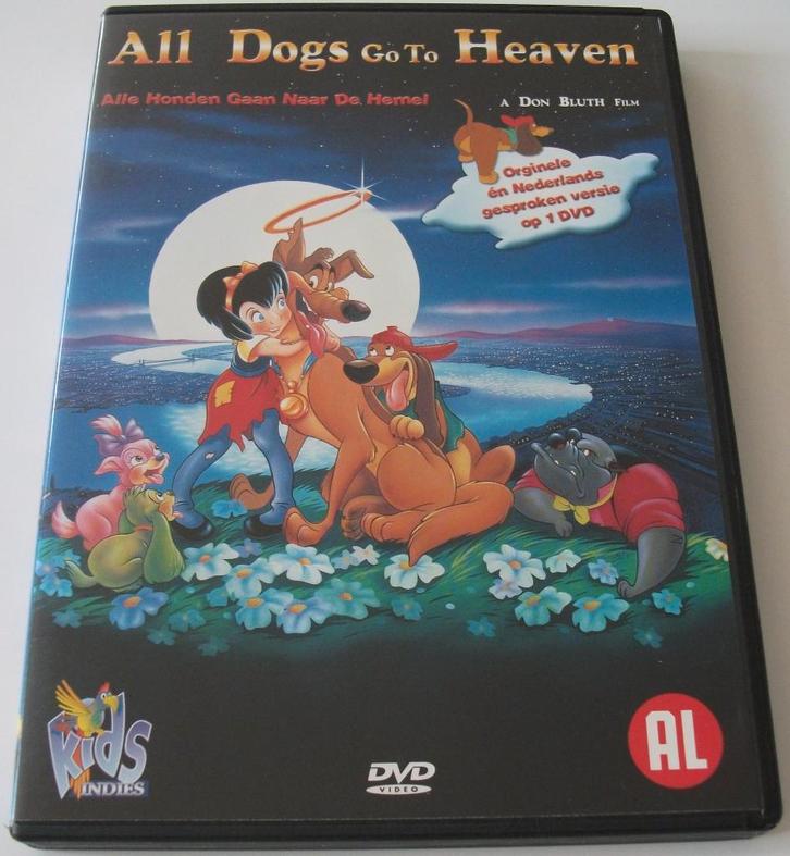 Dvd *** ALL DOGS GO TO HEAVEN ***, Cd's en Dvd's, Dvd's | Tekenfilms en Animatie, Zo goed als nieuw, Amerikaans, Tekenfilm, Alle leeftijden
