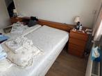 Tweepersoonsbed met kaptafel, Huis en Inrichting, Ophalen, Bruin, Tweepersoons, 200 cm