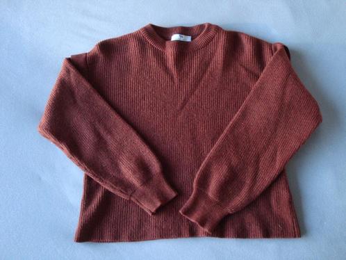 Bruine scheer wollen PETER HAHN trui. Maat 36., Kleding | Dames, Truien en Vesten, Zo goed als nieuw, Maat 36 (S), Bruin, Ophalen of Verzenden